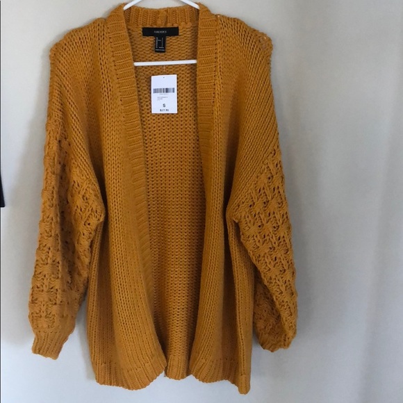 Forever 21 Sweaters - Forever 21 Gold Cardigan Forever 21 Sweaters - Forever 21 Gold Cardigan